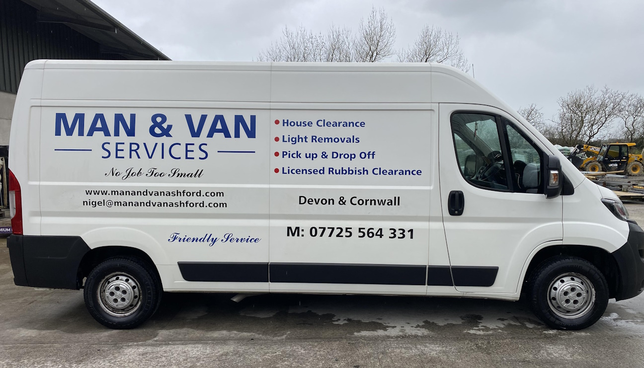 Man & Van Services Ashford - Our van with our logo